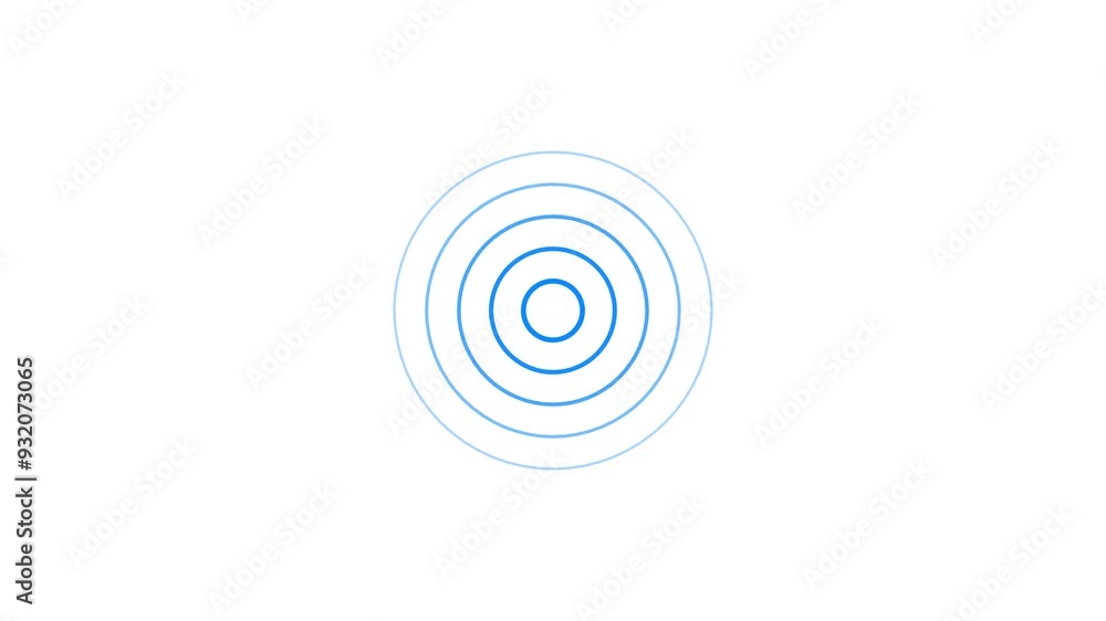 Radio waves animation on background Radio waves animation on background