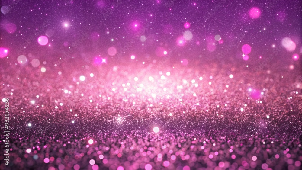 Pink Glitter and Sparkle with Starry Background in Abstract Design Pink Glitter and Sparkle with Starry Background in Abstract Design