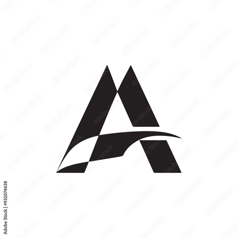 Creative 'A' letter logo icon vector art illustration. Creative 'A' letter logo icon vector art illustration.