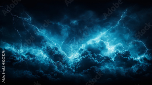 dramatic stormy sky with dark clouds and flashe