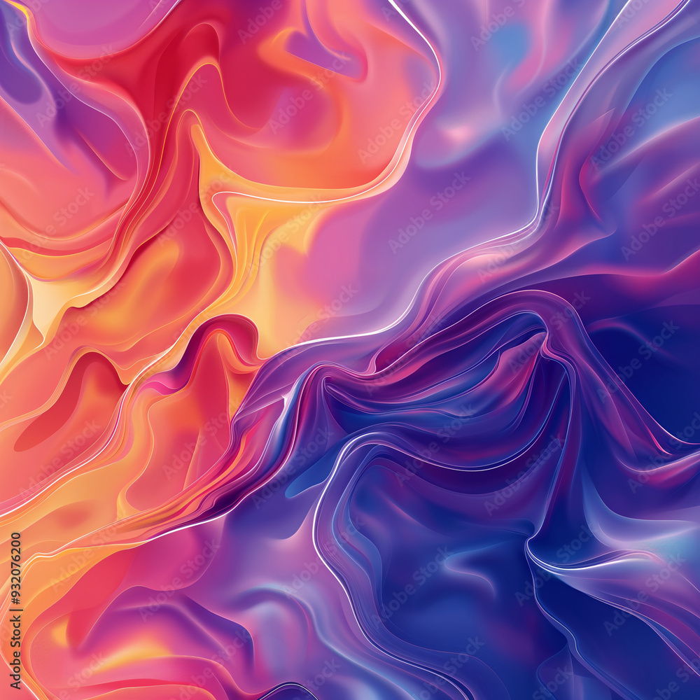 Obraz premium Degradados Líquidos Dinámicos en Ilustración