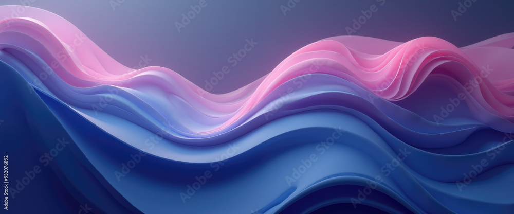 Abstract 3D Waves Abstract Pink And Blue Background. Creative Concept Art Design For Modern Poster, Presentation, Wallpaper, Digital Design. Abstract 3D Waves Abstract Pink And Blue Background. Creative Concept Art Design For Modern Poster, Presentation, Wallpaper, Digital Design.