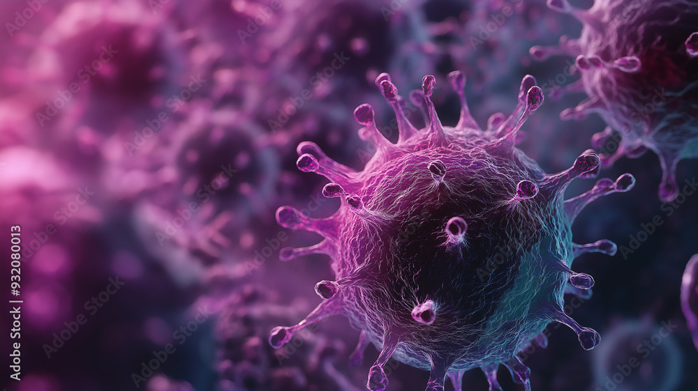 Imagen Detallada de Virus Microscópicos Imagen Detallada de Virus Microscópicos
