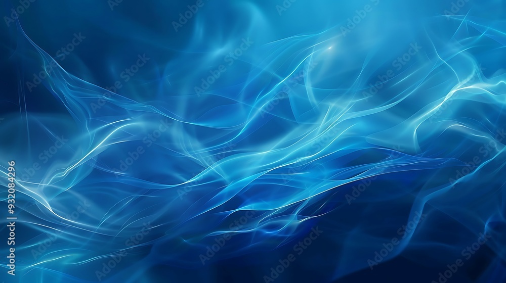 Fototapeta premium Abstract Blue Swirling Pattern