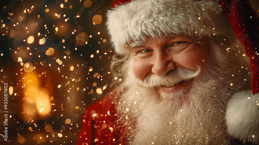 Happy santa claus christmas close up Happy santa claus christmas close up