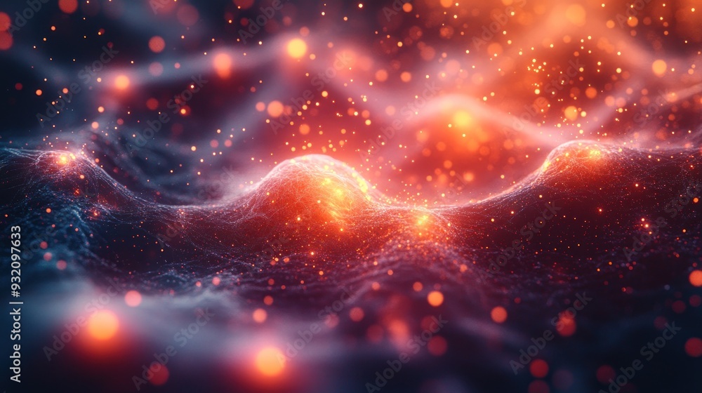 Abstract Glow and Particles Abstract Glow and Particles