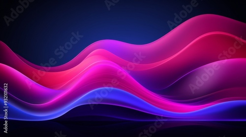 Abstract Flowing Waves: Colorful Digital Art