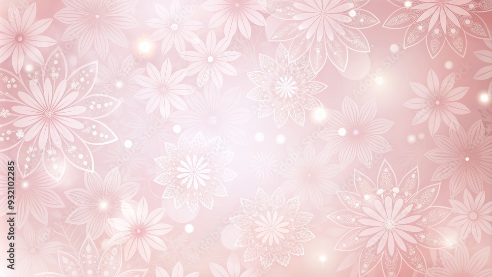 Floral Delicate Pink Mandala Pattern, pink , flowers , mandala , background Floral Delicate Pink Mandala Pattern, pink , flowers , mandala , background