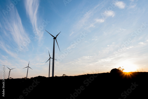 Parque Eólico, Geração de energia renovável, Turbinas eólicas  photo