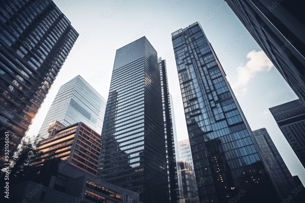 Modern Skyscrapers in the City - Urban Architecture Modern Skyscrapers in the City - Urban Architecture