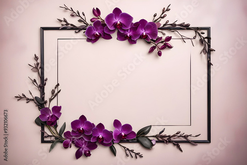 purple orchid frame