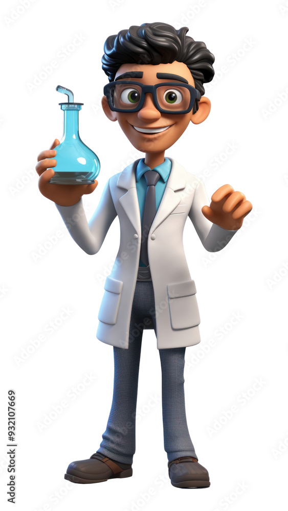 PNG Scientist science cartoon white background. PNG Scientist science cartoon white background.