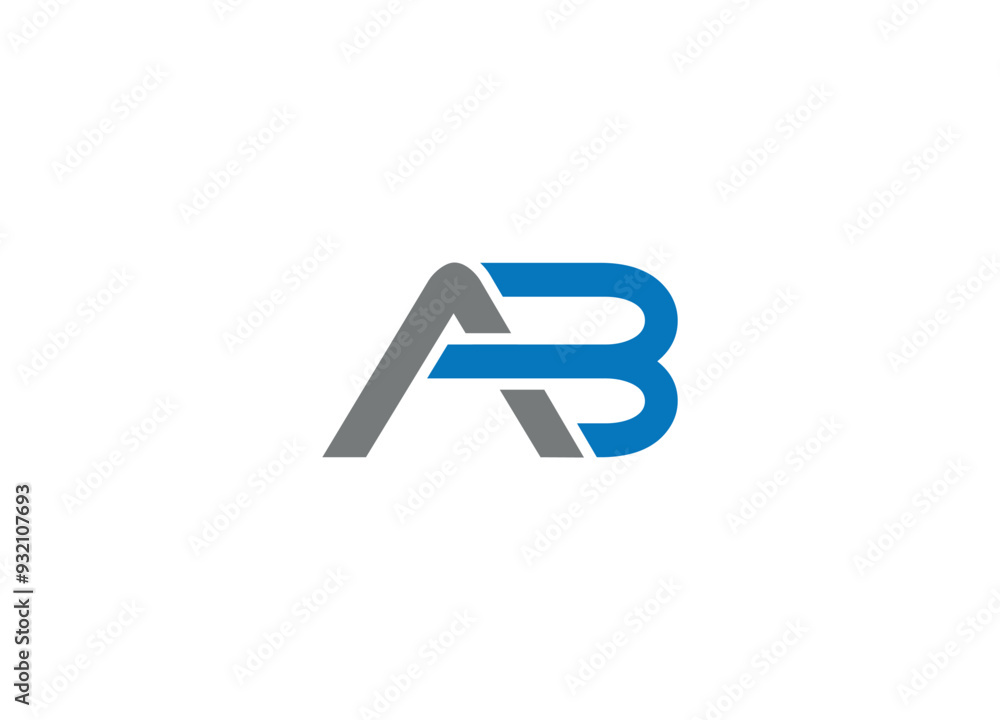 AB logo design vector icon template with white background AB logo design vector icon template with white background