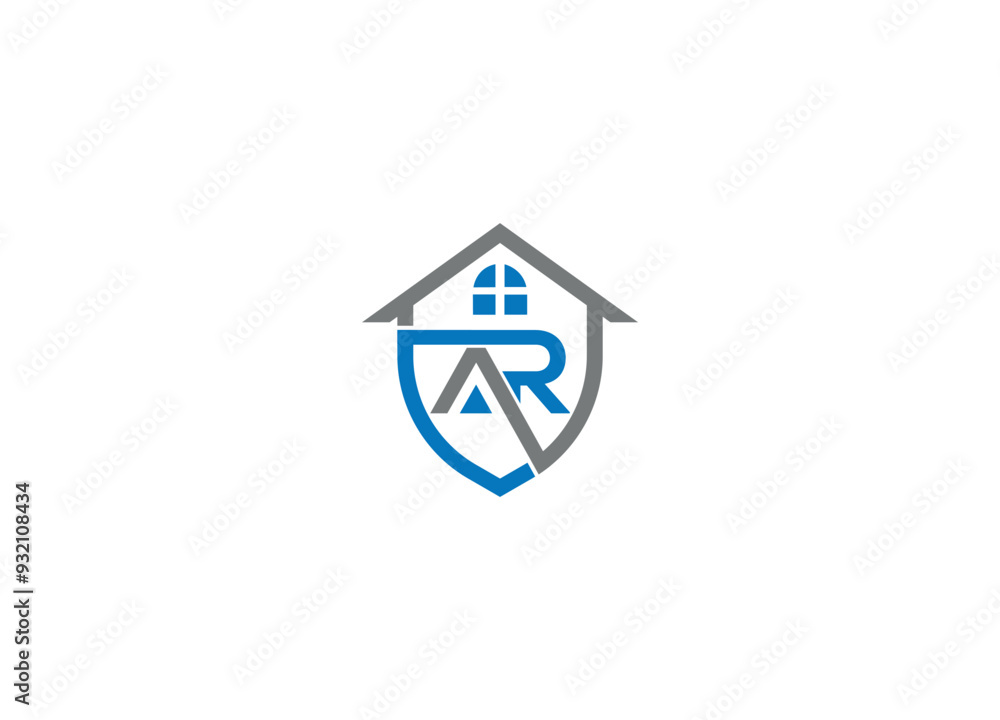 AR logo design vector icon template with white background AR logo design vector icon template with white background