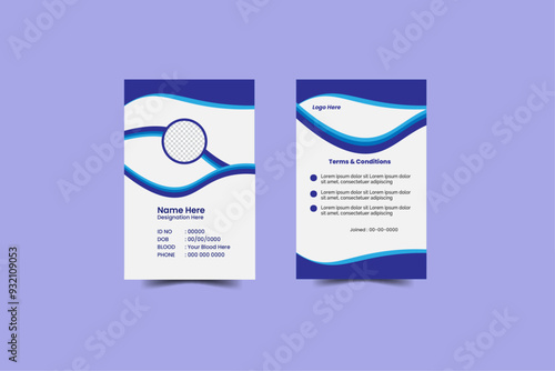 Modern Identity Card.Modern and minimalist id card template,Creative id card design for your company employee.
Vector id card template, Modern colorful icon collection.Abstract professional id card de photo