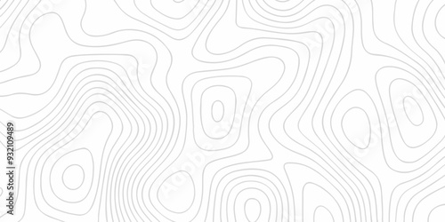 Abstract topographic map patterns, topography line map. The black on white contours topography stylized height of the lines. cotour map and line terrain path. Linear graphics. Vector illustration.