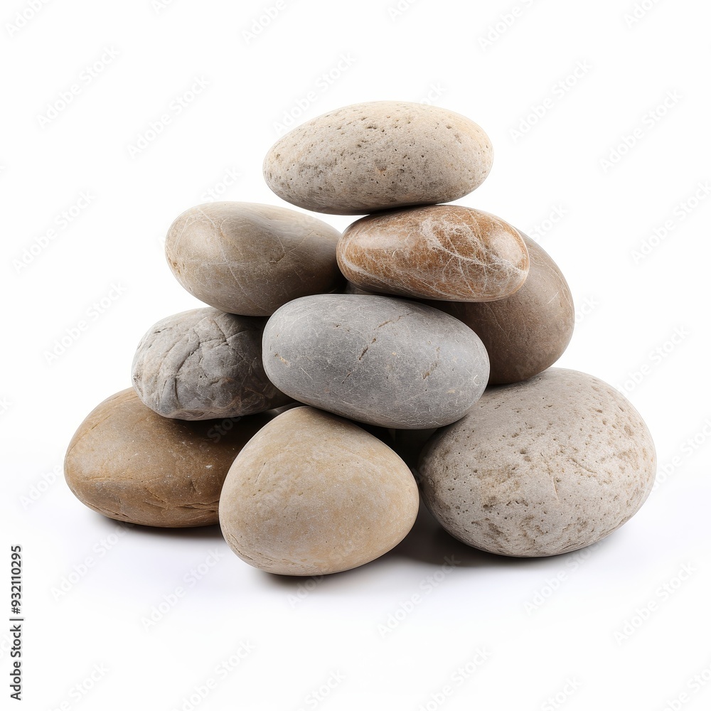 Smooth Stones Stacked in a Zen-Like Formation Smooth Stones Stacked in a Zen-Like Formation