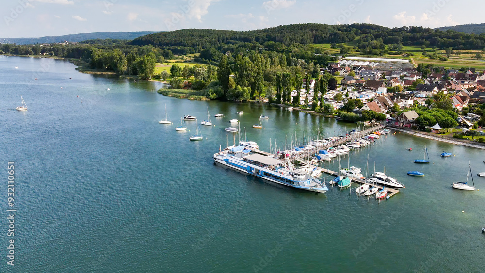 Top view at the Iznang Bodensee area Top view at the Iznang Bodensee area