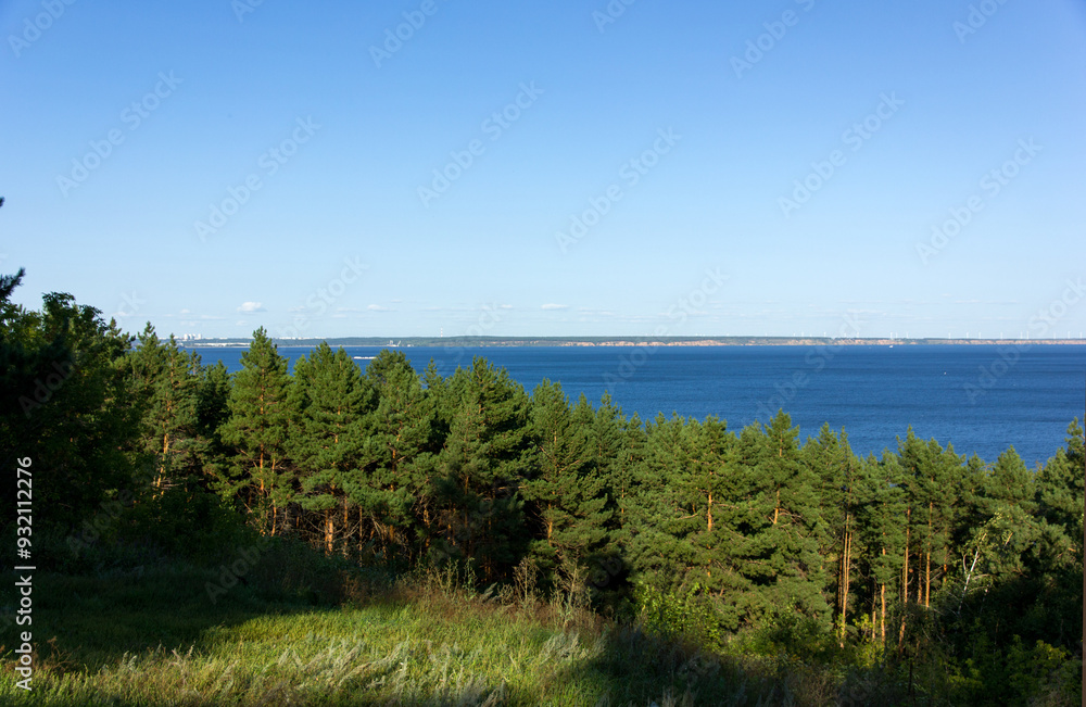 Obraz premium view from the beach