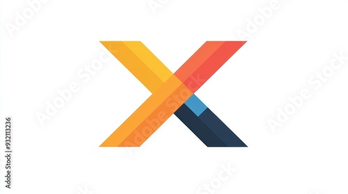 Colorful Letter X Logo Design