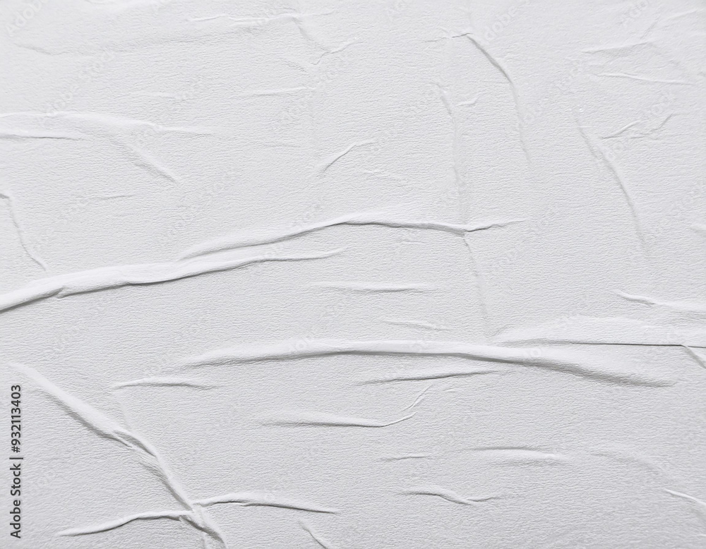 Blank white crumpled and creased paper poster texture background Blank white crumpled and creased paper poster texture background
