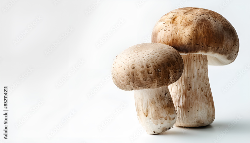 Mushroom champignon isolated on white background Mushroom champignon isolated on white background