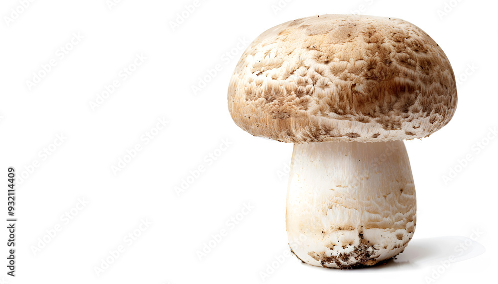 Mushroom champignon isolated on white background Mushroom champignon isolated on white background