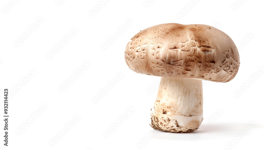 Mushroom champignon isolated on white background Mushroom champignon isolated on white background
