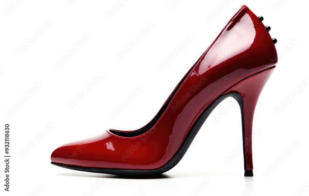 generated illustration red high heels shoes generated illustration red high heels shoes