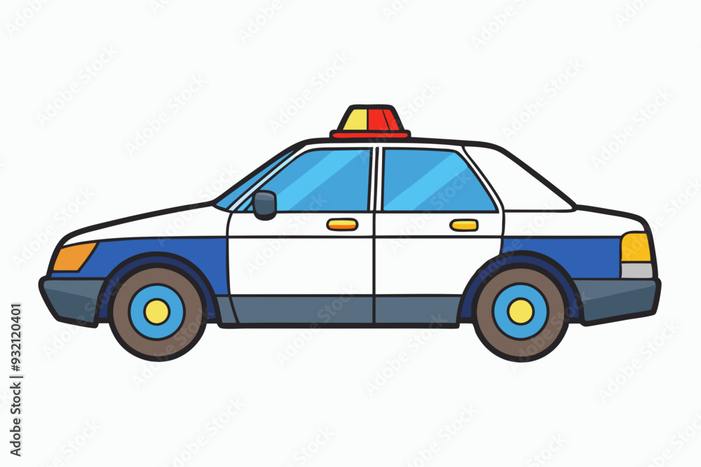 Fototapeta premium Law Enforcement Vehicle Vector Design art vector illustration