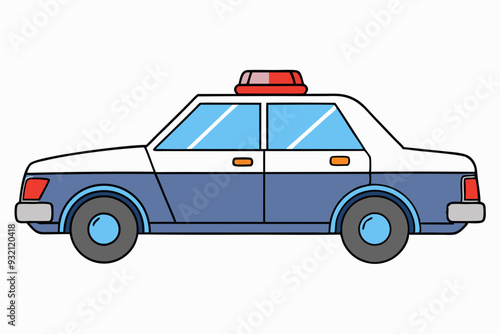 Law Enforcement Vehicle Vector Design art vector illustration