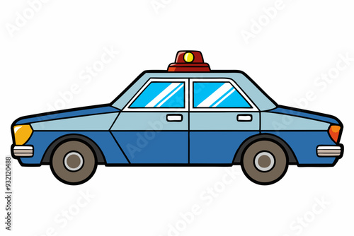 Law Enforcement Vehicle Vector Design art vector illustration