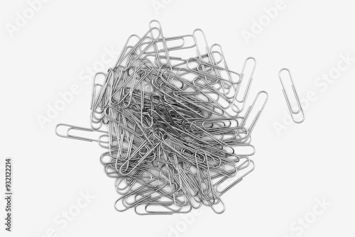 paper clip isolated on white