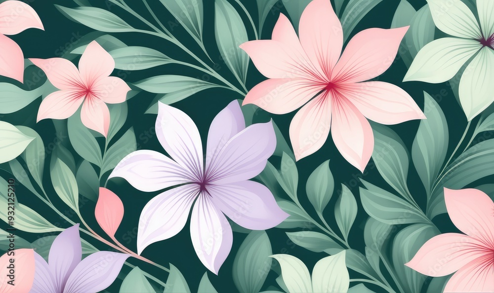 Beautiful pattern wallpaper with soft color Beautiful pattern wallpaper with soft color