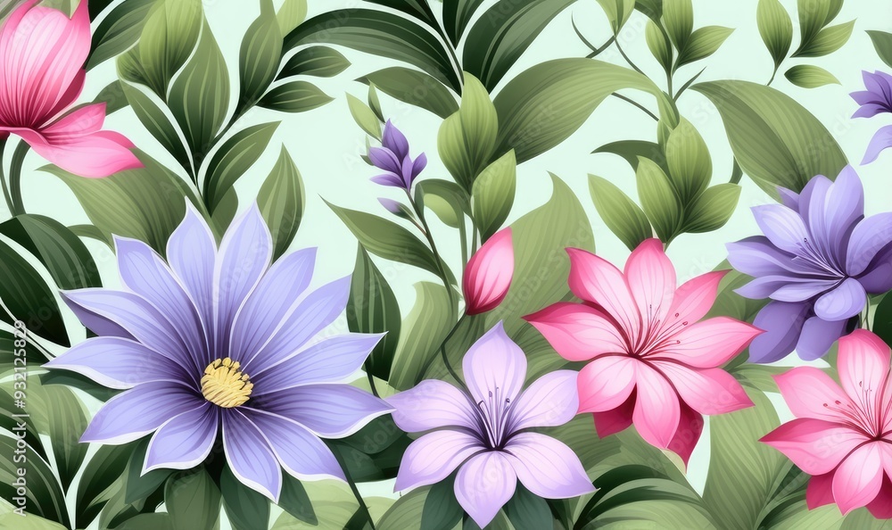 Beautiful pattern wallpaper with soft color Beautiful pattern wallpaper with soft color