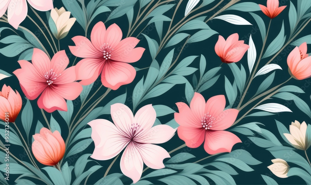 Beautiful pattern wallpaper with soft color Beautiful pattern wallpaper with soft color