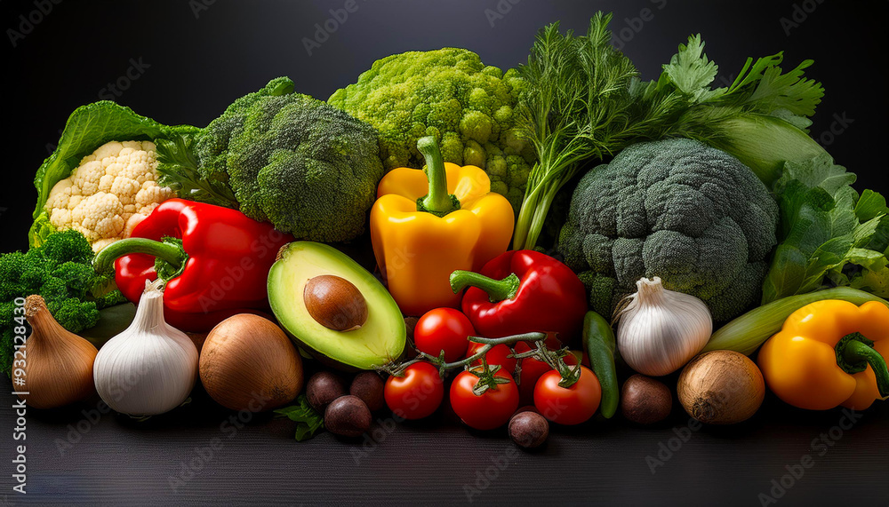 fresh vegetables on the table fresh vegetables on the table