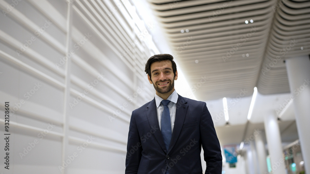 Smiling business man looking at camera while standing at white background. Closeup of successful man smiling at camera while wearing business suit. Happy executive manager look at camera. Exultant. Smiling business man looking at camera while standing at white background. Closeup of successful man smiling at camera while wearing business suit. Happy executive manager look at camera. Exultant.