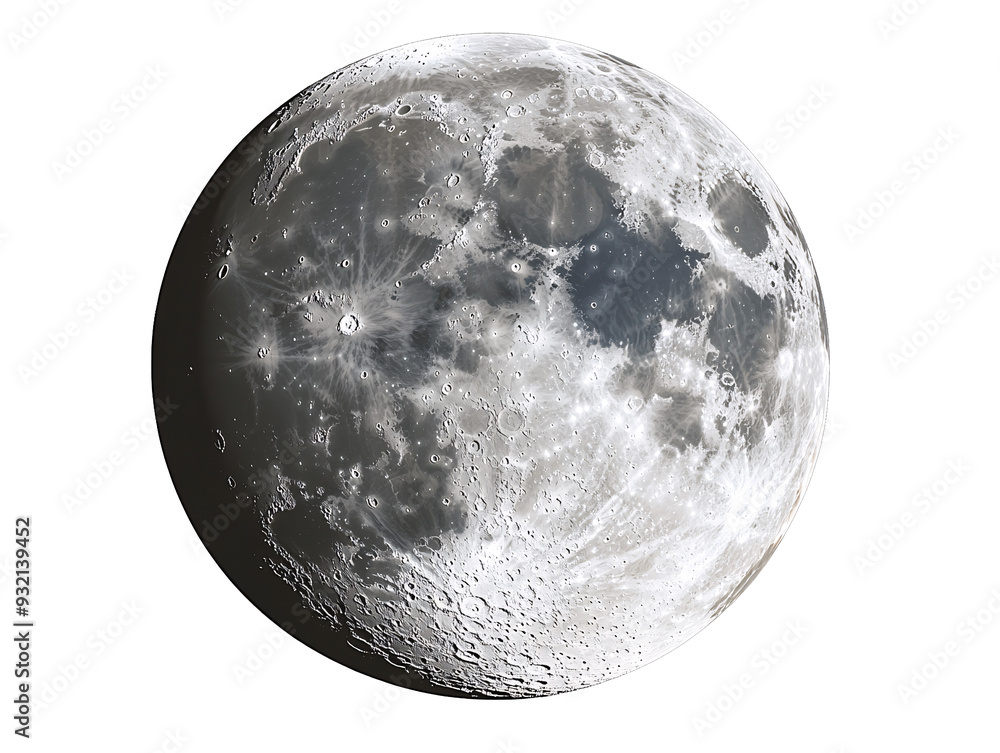a close up of the moon