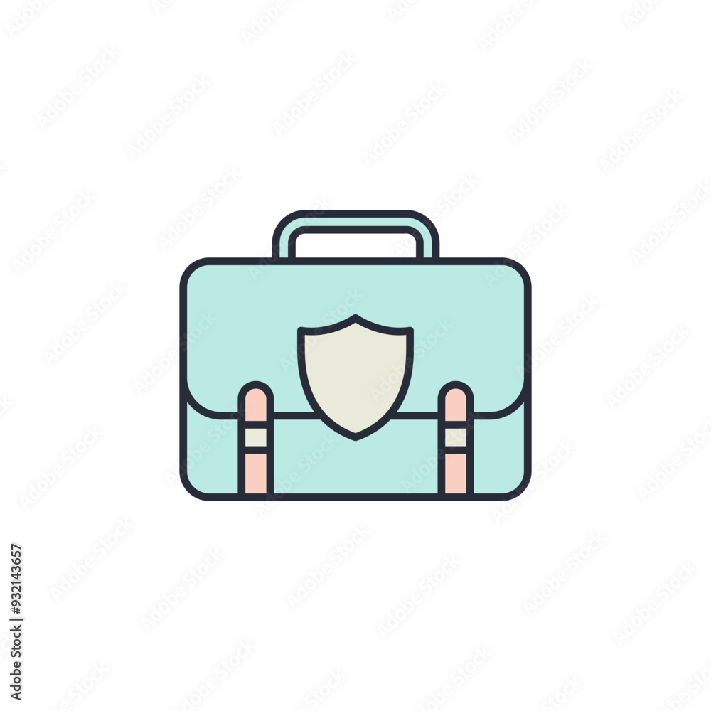Business Insurance icon vector illustration. Business Insurance symbol isolated on white background Business Insurance icon vector illustration. Business Insurance symbol isolated on white background