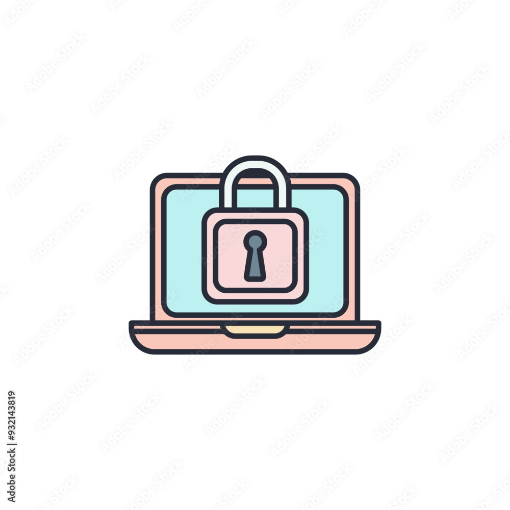 Cyber Insurance icon vector illustration. Cyber Insurance symbol isolated on white background Cyber Insurance icon vector illustration. Cyber Insurance symbol isolated on white background