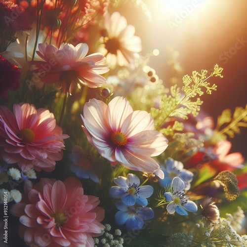 background with flowers