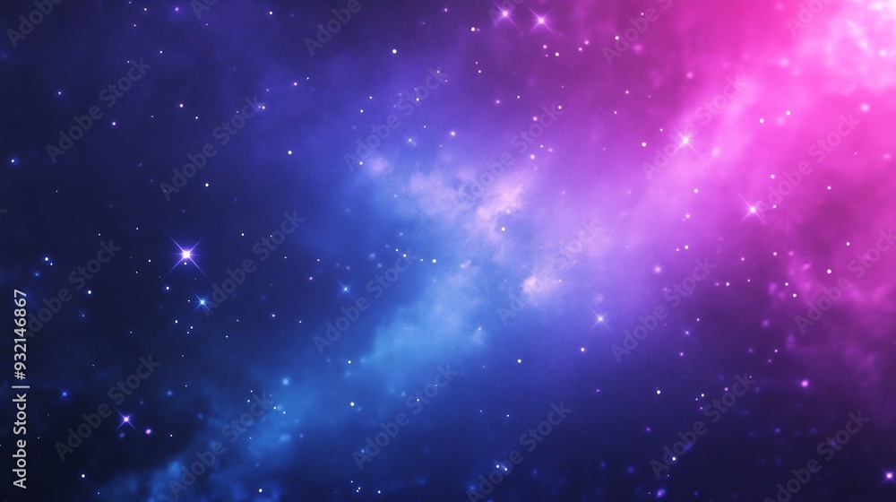 Cosmic Nebula with Glowing Stars Cosmic Nebula with Glowing Stars