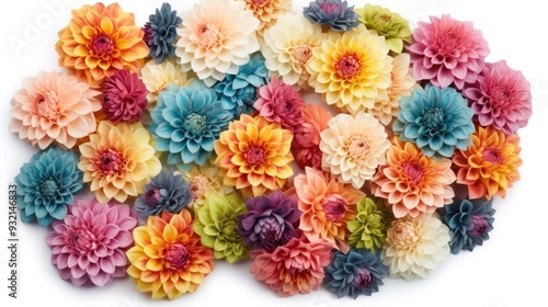 Colorful Dahlia Bouquet Arrangement