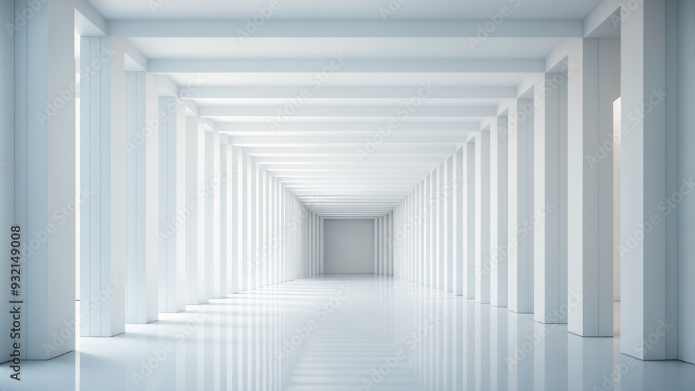 Naklejka premium Abstract architectures minimalistic Background. Future design construction