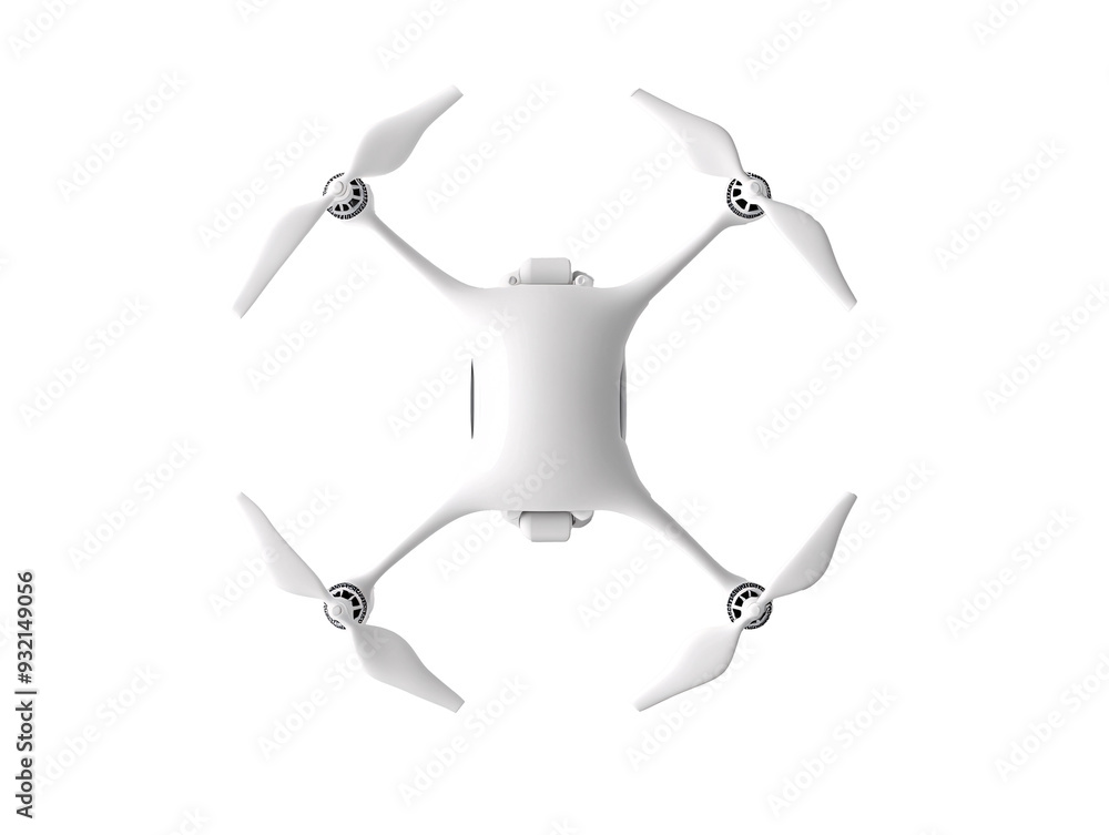 a drone with propellers on a white background a drone with propellers on a white background