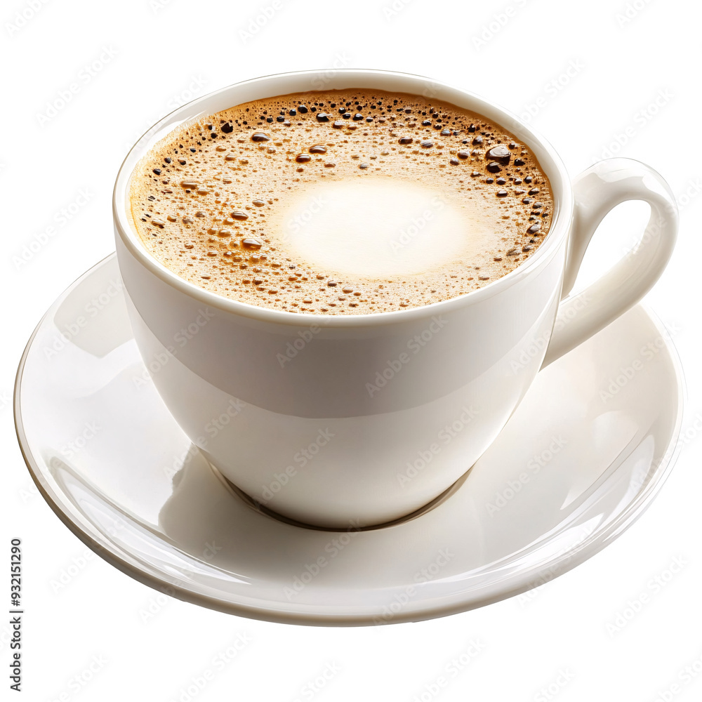 a white cup with brown liquid on a saucer a white cup with brown liquid on a saucer