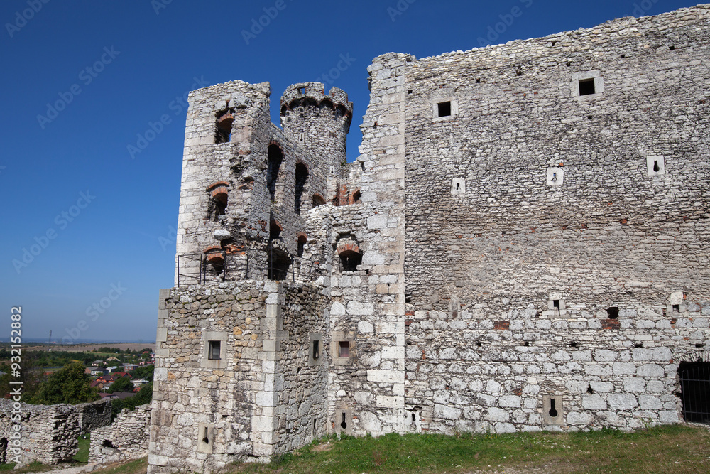 Ruins of 14th century medieval castle; Ogrodzieniec Castle, Ogrodzieniec; Podzamcze, Poland