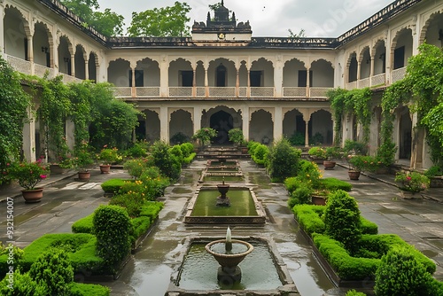 view of the garden of the palace