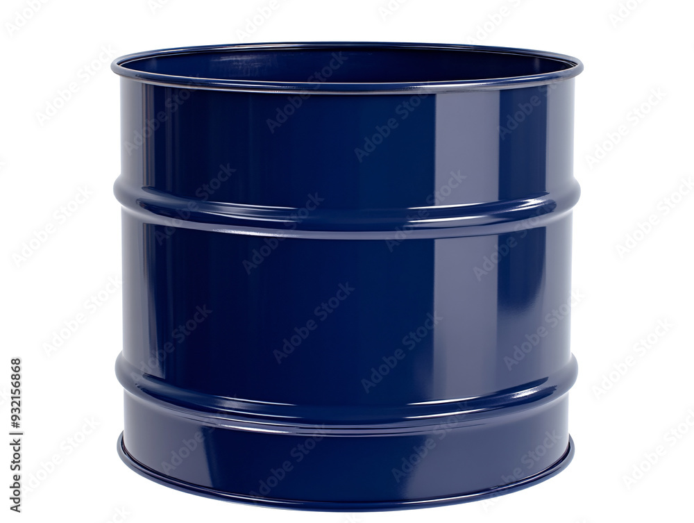 a blue barrel with a white background a blue barrel with a white background